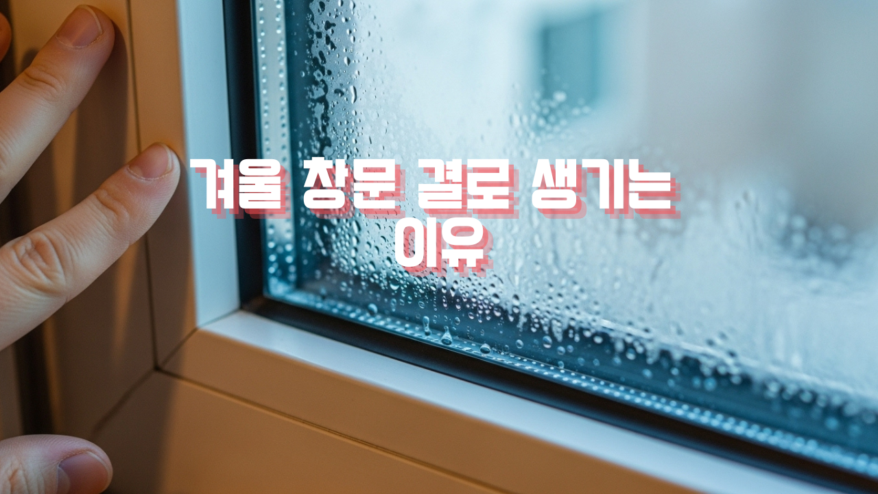 겨울 창문 결로 생기는 이유