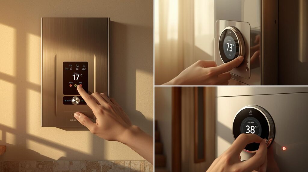 보일러 외출 모드 체크리스트 — 모드확인·온도낮추기·복귀예약·온수분리·미세조정
