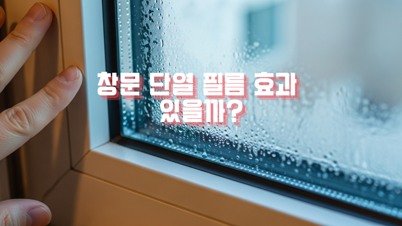 창문 단열 필름 효과 있을까