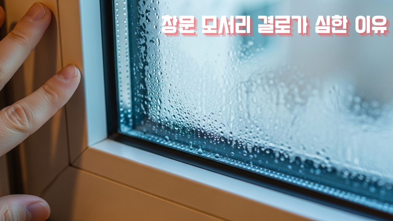 창문 모서리 결로가 심한 이유와 모서리만 젖는 집의 해결법