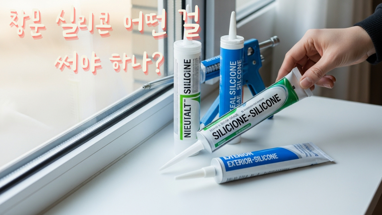 창문 실리콘 어떤 걸 써야 하나