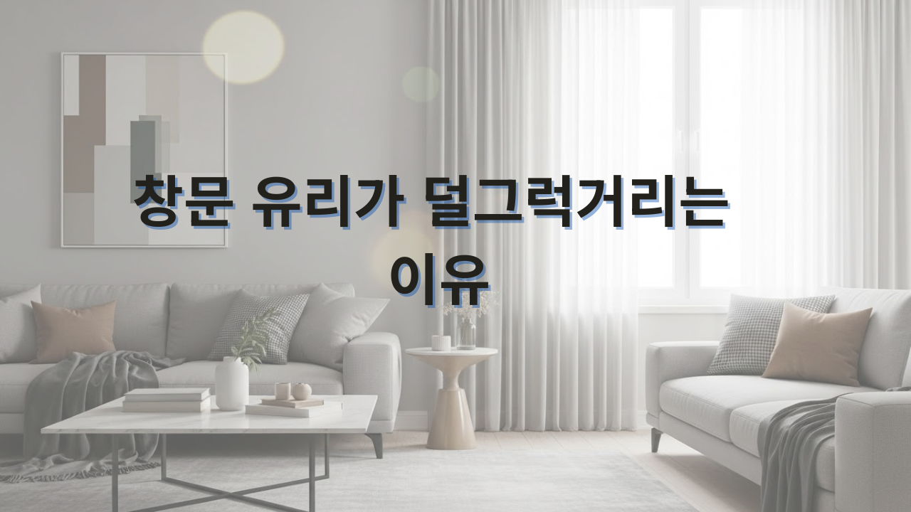 창문 유리가 덜그럭거리는 이유