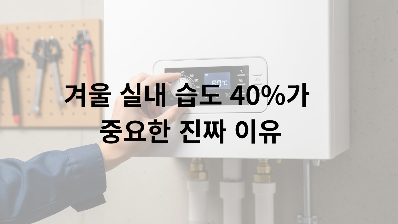 겨울 실내 습도 40%가 중요한 진짜 이유