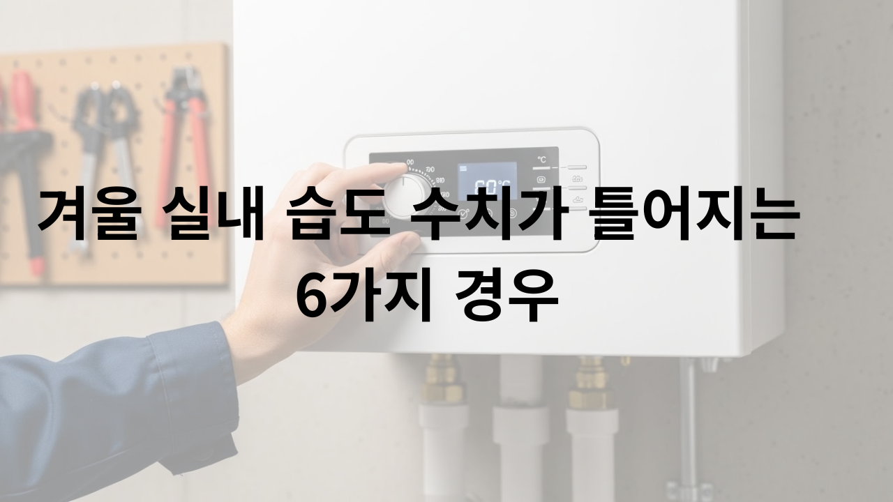 겨울 실내 습도 수치가 틀어지는 6가지 경우