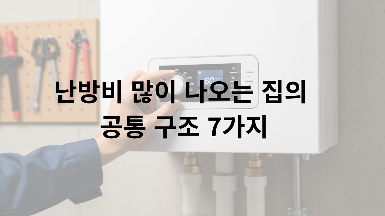 난방비 많이 나오는 집의 공통 구조 7가지