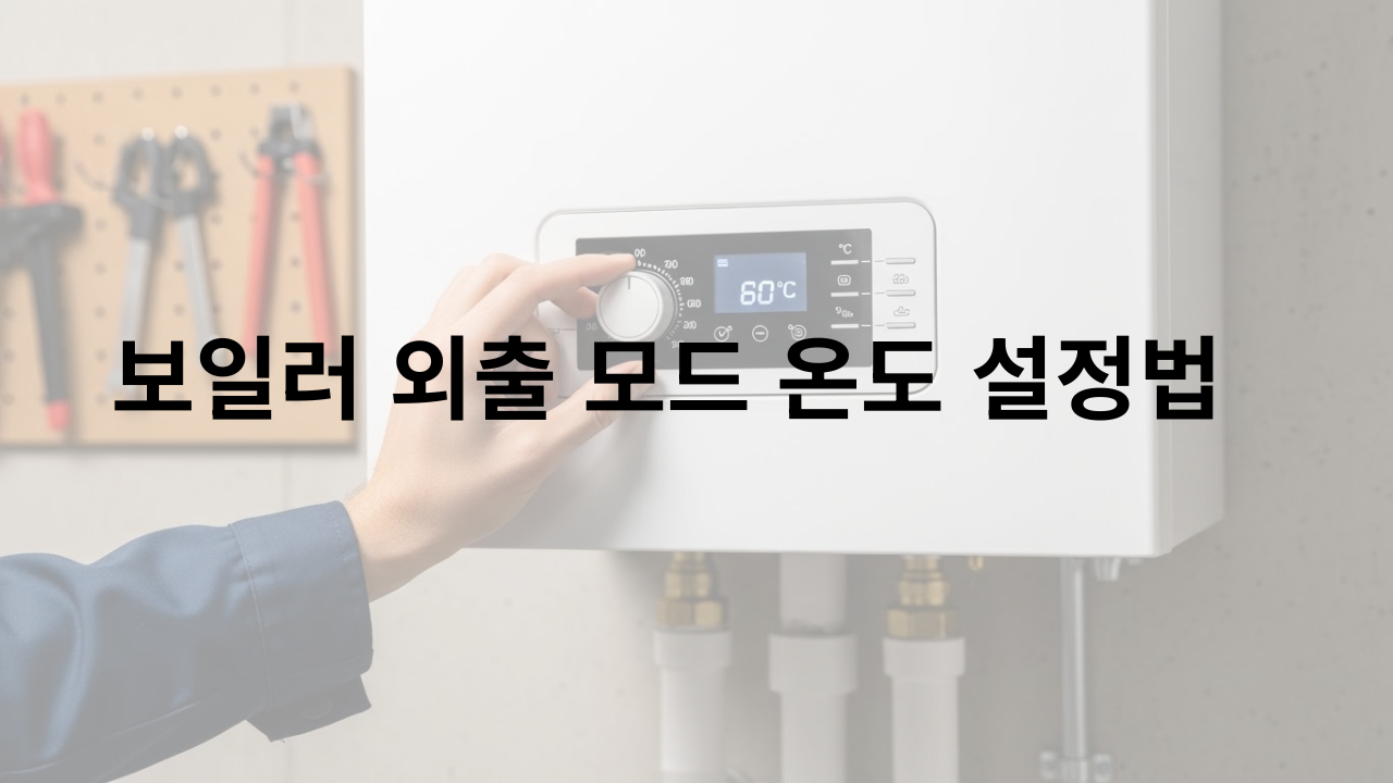보일러 외출 모드 온도 설정법