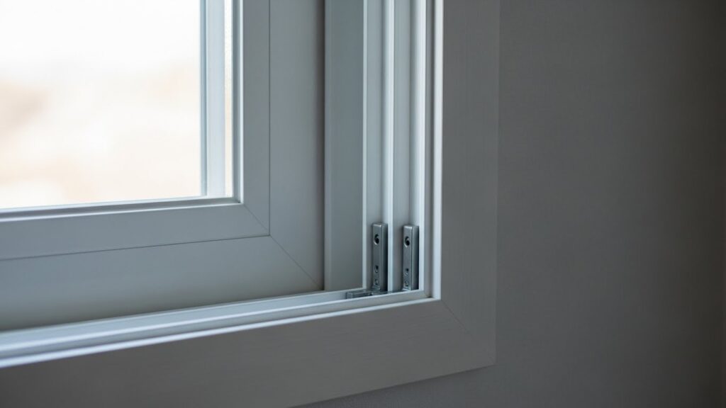 샤시 틀어짐 교정 후 창문 틈이 사라진 창틀 상태 실사 이미지